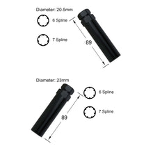 Load image into Gallery viewer, 6 spline vs 7 spline drive wheel nuts key socket for wheel nuts