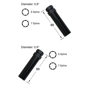 6 and 7 spline drive key socket comparison 