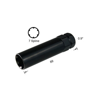  7 spline key for wheel nuts and alloy wheels
