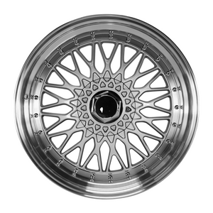 BSRS Silver/Polished Lip Wheel and Tyre Combo 18X9.5 +35 5X114.3/5X120