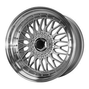 BSRS Silver/Polished Lip Wheel and Tyre Combo 18X9.5 +35 5X114.3/5X120
