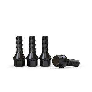 BMW Extended Wheel Bolts - M14X1.25 Black Late Model BMW Mini F10 F20 F30 F40 G30 X6