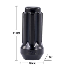 Load image into Gallery viewer, 51mm Spline Drive wheel nuts for Holden Commodore  VE and VF, Honda Civic Type R, Range Rover alloy wheels