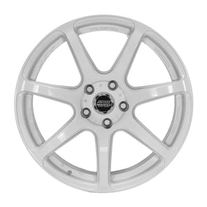 MS09 Gloss White Wheel and Tyre Combo 18X8.5 +25 5X114.3