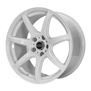 MS09 Gloss White Wheel and Tyre Combo 18X8.5 +25 5X114.3