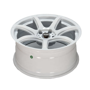 MS09 Gloss White Wheel and Tyre Combo 18X8.5 +25 5X114.3