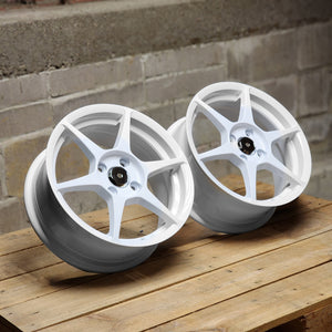 15 inch 4X100 alloy wheels gloss white for honda civic accord type r