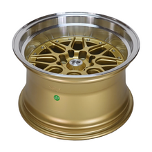 Load image into Gallery viewer, 15x0 rims wheels gold polished lip