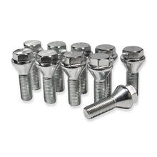 Load image into Gallery viewer, Pack of 10 M12x1.5 short head wheel bolts for alloy wheels spacers adaptor
