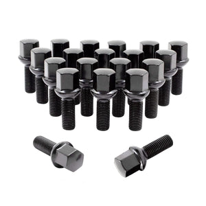 Mercedes-compatible ball seat wheel bolts in 40mm length w203 m12x1.5
