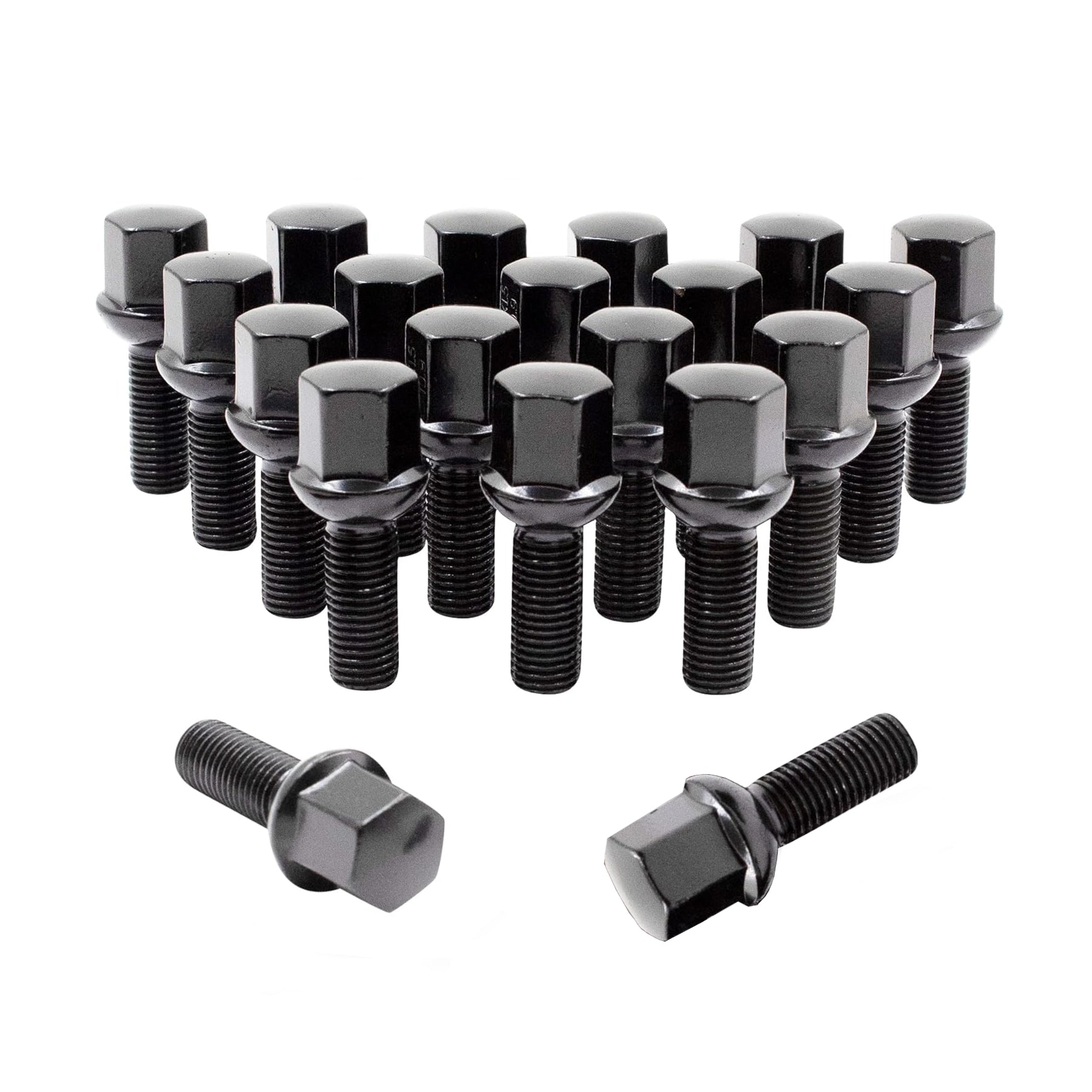 Set Of 4 Extended Wheel Bolts – M14 X 1.5, 17mm Hex, 35mm Thread – For Mercedes – Bimecc