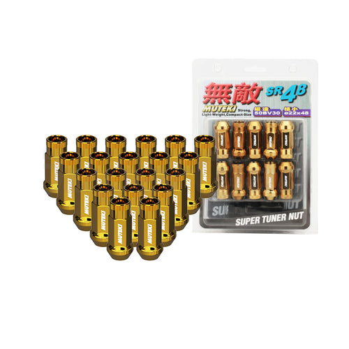 Muteki sr48 gold 48mm alloy wheel nuts