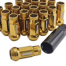 Load image into Gallery viewer, Muteki Sr48 gold wheel nuts for jdm cars M12X1.5 and M12X1.25