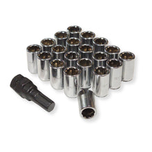 Load image into Gallery viewer, Slim Fit Steel Wheel Nuts 6 Point Internal Hex Drive - Chrome
