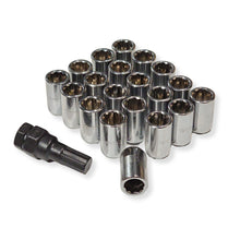 Load image into Gallery viewer, Slim Fit Steel Wheel Nuts 6 Point Internal Hex Drive - Chrome