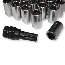 Load image into Gallery viewer, Slim Fit Steel Wheel Nuts 6 Point Internal Hex Drive - Chrome