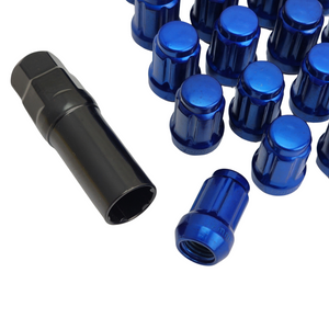 Spline Drive Steel Wheel Nuts - Blue