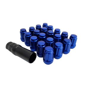 Spline Drive Steel Wheel Nuts - Blue