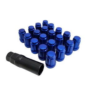 Spline Drive Steel Wheel Nuts - Blue