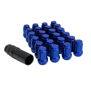 Spline Drive Steel Wheel Nuts - Blue