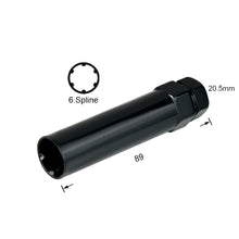 Load image into Gallery viewer, 6 spline key socket for wheel nuts spline drive