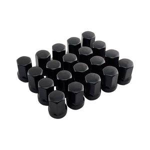 Steel Wheel Nuts Black with Key Set